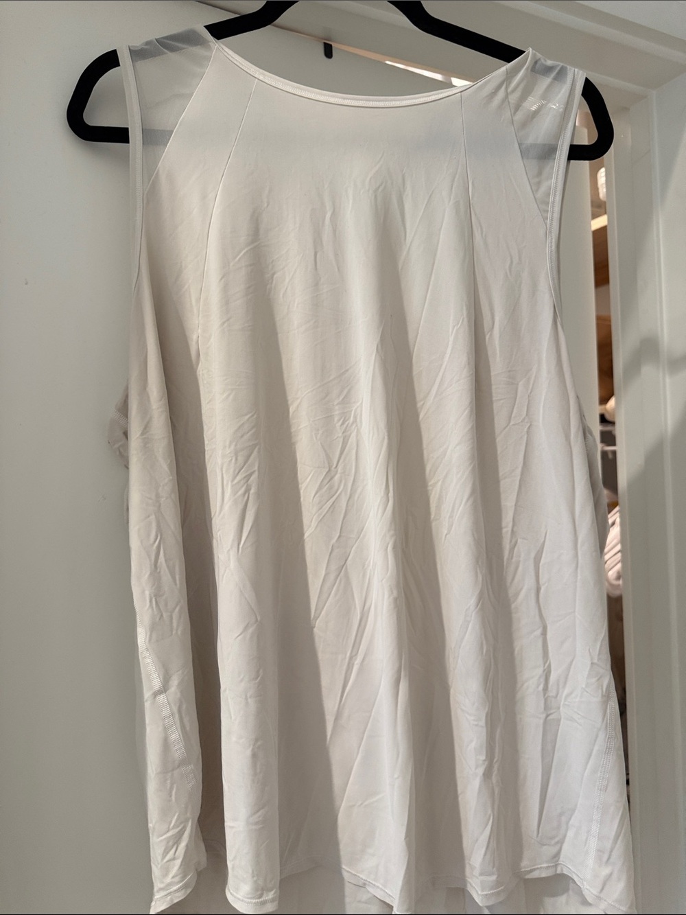 lululemon athletica White Draped Tank Top